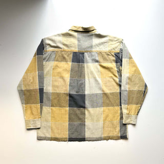 90's～00's FOCUS リネン×コットン レギュラー L/Sシャツ