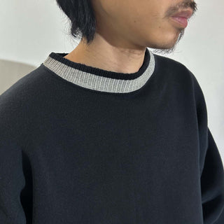 90's "made in USA" DISCUS リブ切替 無地 スウェット