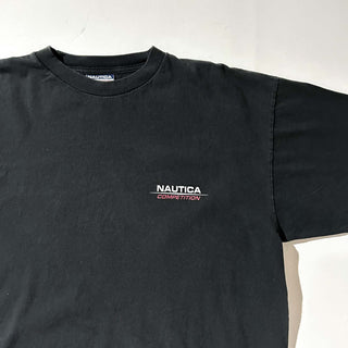 90's "made in USA" NAUTICA COMPETITION ブラック 両面プリント Tシャツ