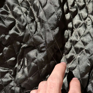 90's～00's PERRY ELLIS キルティング レザー ブルゾン ジャケット