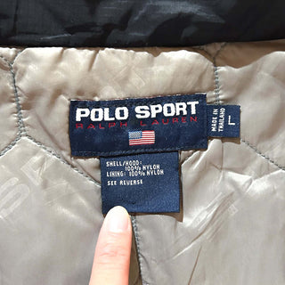 90's polo sport キルティング ナイロン ジャケット