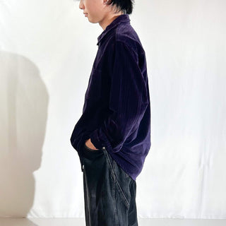 00's ST.JOHN'S BAY コーデュロイ フルジップ L/Sシャツ