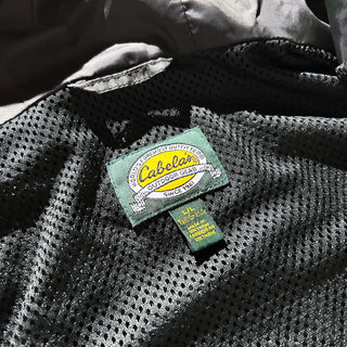 90's Cabela's ダブルジップ ドローコード ナイロン ジャケット