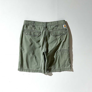 Carhartt "relaxed fit" オリーブ リップストップ ショーツ