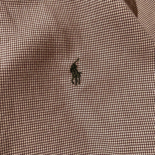 00's RALPH LAUREN 千鳥格子 チェック ボタンダウン L/Sシャツ