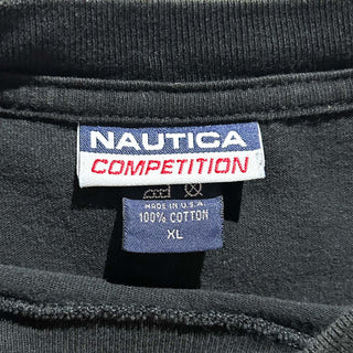 90's "made in USA" NAUTICA COMPETITION ブラック 両面プリント Tシャツ