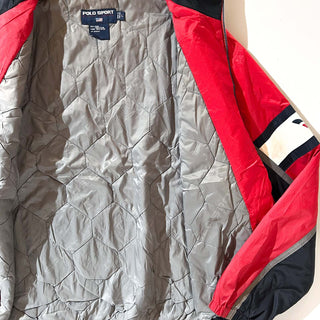 90's polo sport キルティング ナイロン ジャケット