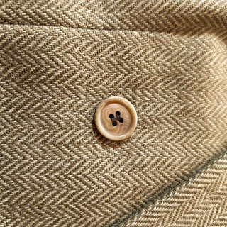 ～90's "made in ITALY" VALENTINO×Saks Fifth Avenue ヴァージンウール×カシミア ヘリンボーン ツイード ダブルブレスト テーラード ジャケット