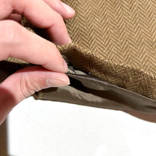 ～90's "made in ITALY" VALENTINO×Saks Fifth Avenue ヴァージンウール×カシミア ヘリンボーン ツイード ダブルブレスト テーラード ジャケット