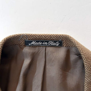 ～90's "made in ITALY" VALENTINO×Saks Fifth Avenue ヴァージンウール×カシミア ヘリンボーン ツイード ダブルブレスト テーラード ジャケット
