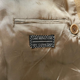 ～90's "made in ITALY" VALENTINO×Saks Fifth Avenue ヴァージンウール×カシミア ヘリンボーン ツイード ダブルブレスト テーラード ジャケット