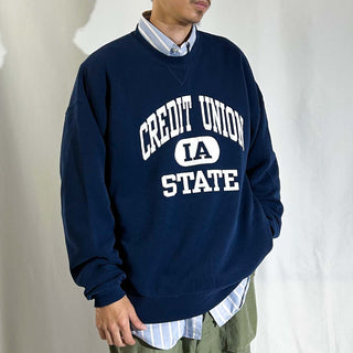 80's "made in USA" SOFFE "CREDIT UNION STATE" カレッジ スウェット シャツ