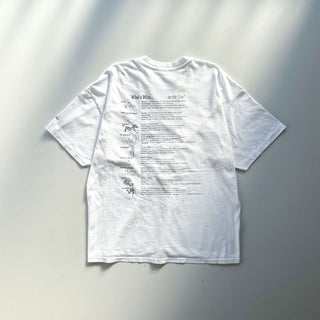 90's Hanes "Who's Who... in the Zoo!" アニマル 両面プリント Tシャツ