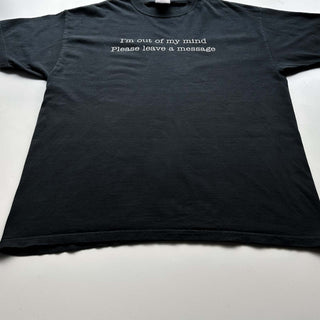 00's OPTIMA "i'm out of my mind please leave a message" メッセージ Tシャツ