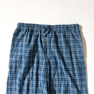 00's Faded Glory ドローコード チェック ワイド パジャマ パンツ