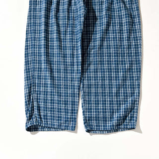 00's Faded Glory ドローコード チェック ワイド パジャマ パンツ