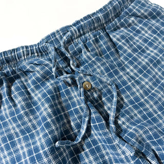 00's Faded Glory ドローコード チェック ワイド パジャマ パンツ