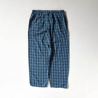 00's Faded Glory ドローコード チェック ワイド パジャマ パンツ