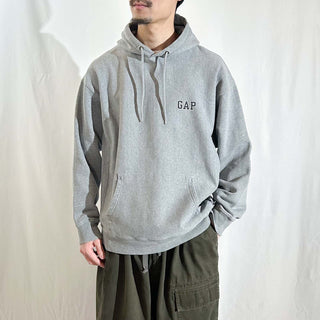 00's GAP リバースウイーブタイプ ワンポイント スウェット パーカ