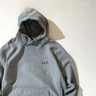 00's GAP リバースウイーブタイプ ワンポイント スウェット パーカ