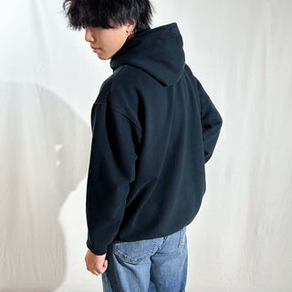 00's Pink Floyd "Dark Side of the Moon" ブラック バンド プリント スウェット パーカ