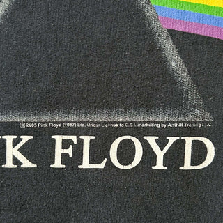 00's Pink Floyd "Dark Side of the Moon" ブラック バンド プリント スウェット パーカ