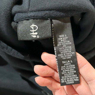 00's Pink Floyd "Dark Side of the Moon" ブラック バンド プリント スウェット パーカ