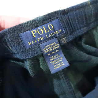 00's Ralph Lauren ドローコード 総柄 ブラックウォッチ チェック ワイド パジャマ パンツ