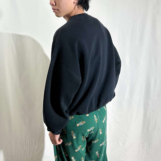 00's Russell ブラック 無地 スウェット シャツ