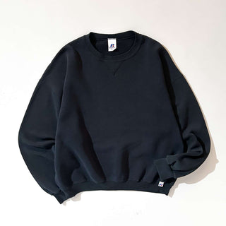 00's Russell ブラック 無地 スウェット シャツ