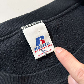 00's Russell ブラック 無地 スウェット シャツ