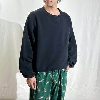 00's Russell ブラック 無地 スウェット シャツ