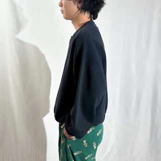 00's Russell ブラック 無地 スウェット シャツ