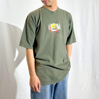 00's SpongeBob SquarePants キャラクター 両面プリント Tシャツ