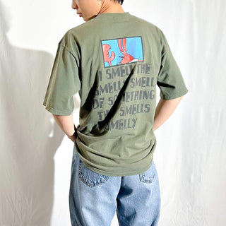 00's SpongeBob SquarePants キャラクター 両面プリント Tシャツ