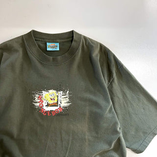 00's SpongeBob SquarePants キャラクター 両面プリント Tシャツ