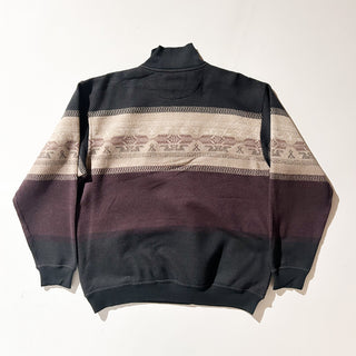 00's ネイティブパターン ハーフジップ スウェット