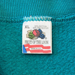 80~90's "made in USA" ラグランスリーブ プリントスウェット シャツ