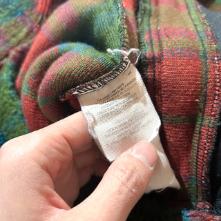 80'～90's "made in CANADA" TSUNAMI チェック柄 ヘビー フリース