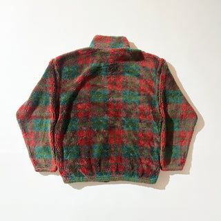 80'～90's "made in CANADA" TSUNAMI チェック柄 ヘビー フリース