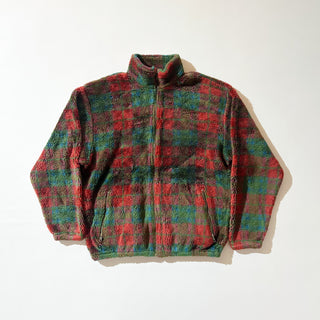 80'～90's "made in CANADA" TSUNAMI チェック柄 ヘビー フリース