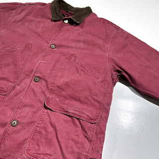 80's Eddie Bauer バーガンディ フェード グースダウン ハンティング ジャケット