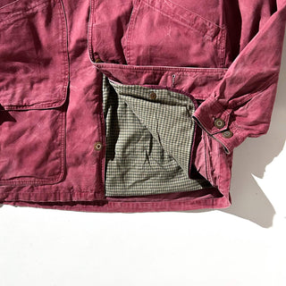 80's Eddie Bauer バーガンディ フェード グースダウン ハンティング ジャケット