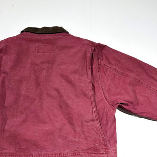 80's Eddie Bauer バーガンディ フェード グースダウン ハンティング ジャケット