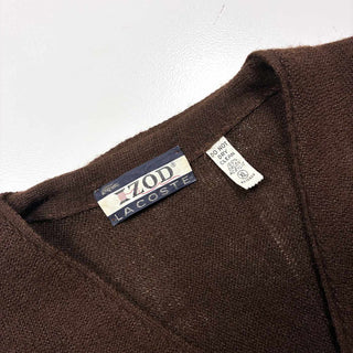 70's IZOD アクリル ニット カーディガン