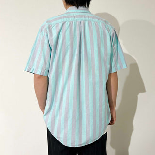 80's "MADE IN YUGOSLAVIA" GIANI BLUES ストライプ S/S シャツ