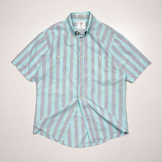 80's "MADE IN YUGOSLAVIA" GIANI BLUES ストライプ S/S シャツ