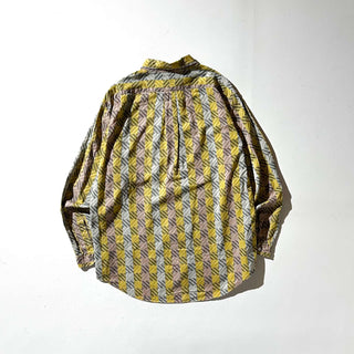 80's Neiman Marcus 総柄 レギュラーカラー L/Sシャツ