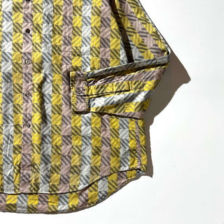 80's Neiman Marcus 総柄 レギュラーカラー L/Sシャツ