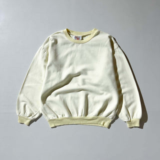 80's STRIPES バイカラー コットン スウェットシャツ